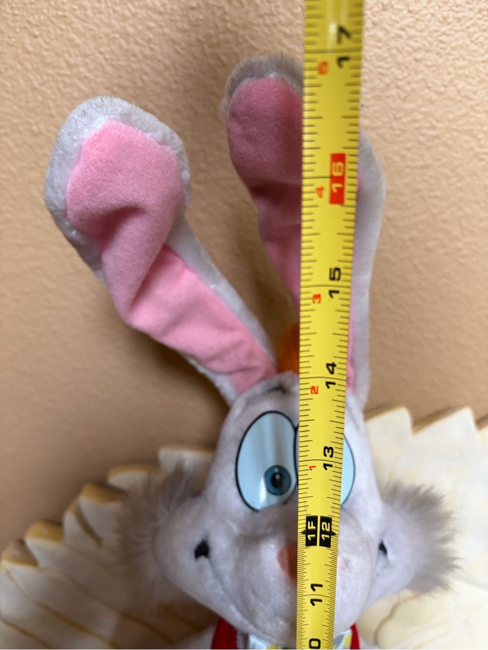Disney Roger Rabbit 17 inch 1987 Standing Plush Rabbit - Picture 10 of 15